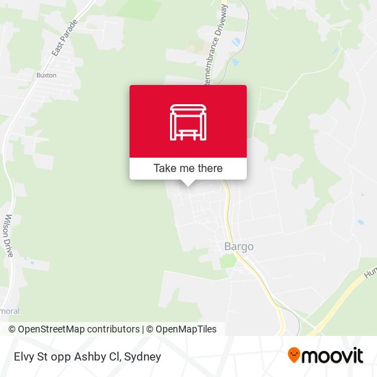 Elvy St opp Ashby Cl map