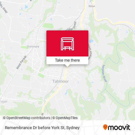 Remembrance Dr before York St map