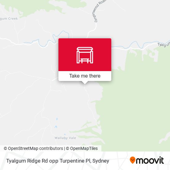 Tyalgum Ridge Rd opp Turpentine Pl map