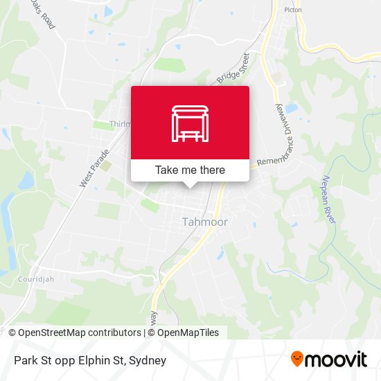 Park St opp Elphin St map