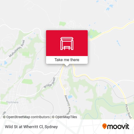 Wild St at Wherritt Cl map