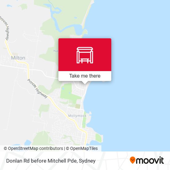 Donlan Rd before Mitchell Pde map