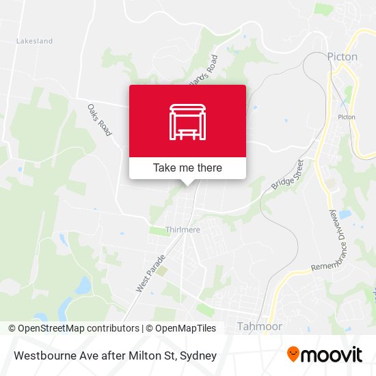 Westbourne Ave after Milton St map