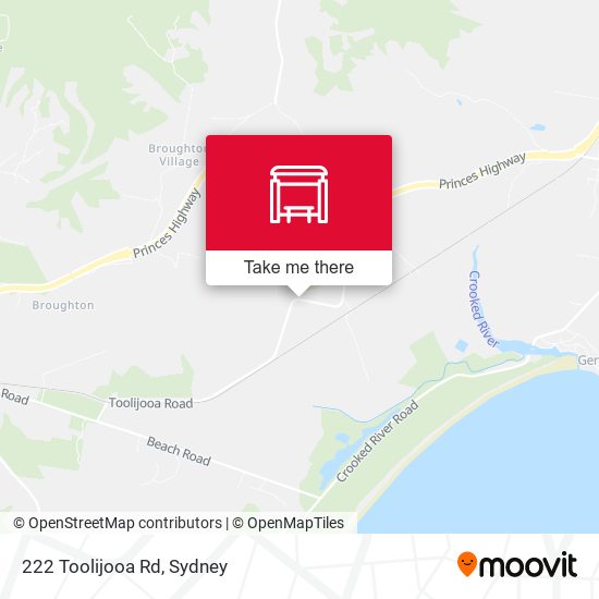 222 Toolijooa Rd map