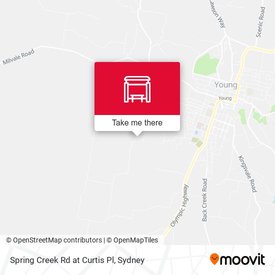 Spring Creek Rd at Curtis Pl map