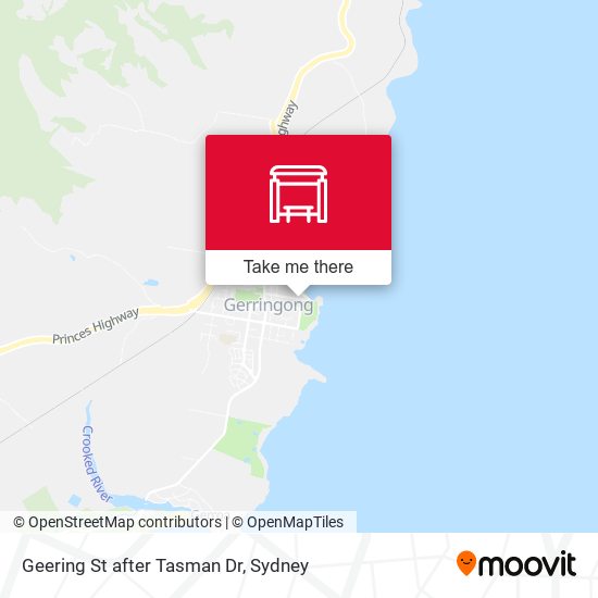 Geering St after Tasman Dr map
