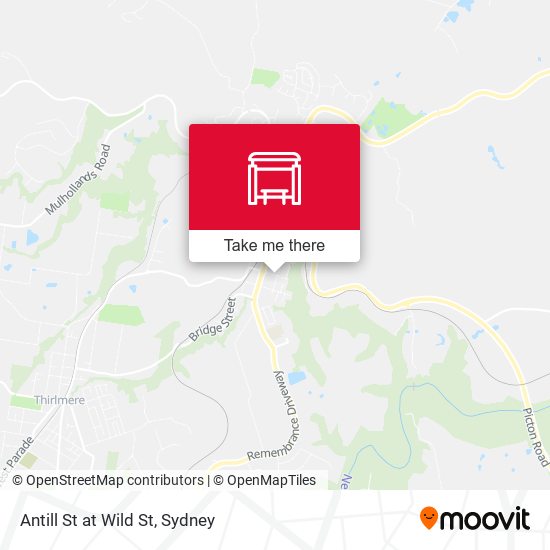 Antill St at Wild St map