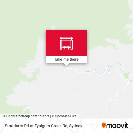 Stoddarts Rd at Tyalgum Creek Rd map