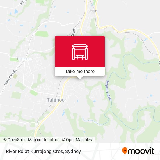 River Rd at Kurrajong Cres map