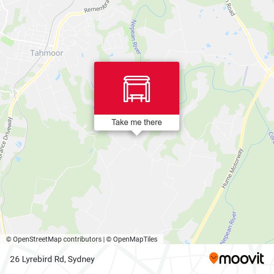 26 Lyrebird Rd map