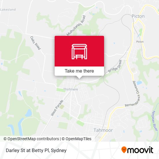 Darley St at Betty Pl map