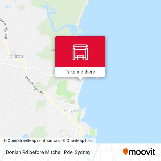 Donlan Rd before Mitchell Pde map