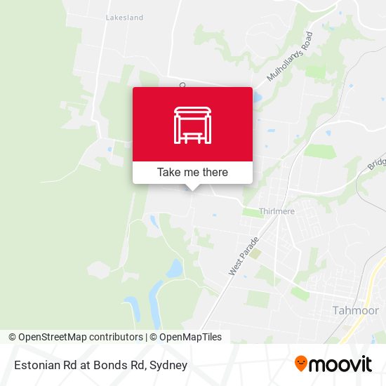 Estonian Rd at Bonds Rd map