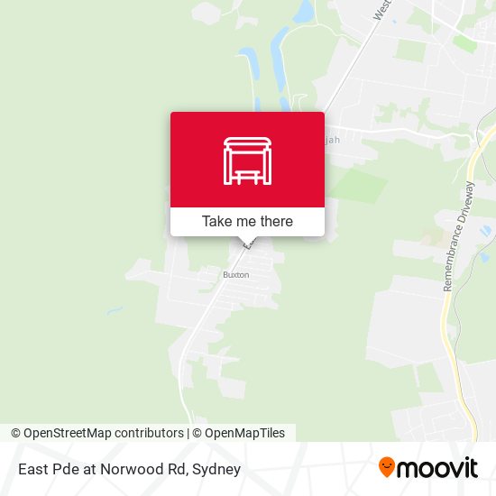 East Pde at Norwood Rd map
