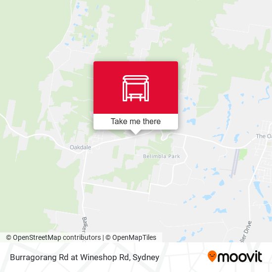 Burragorang Rd at Wineshop Rd map