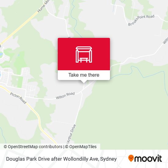 Douglas Park Drive after Wollondilly Ave map