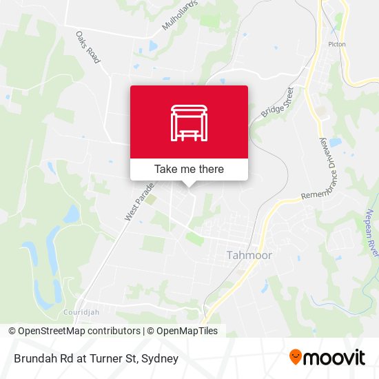 Brundah Rd at Turner St map