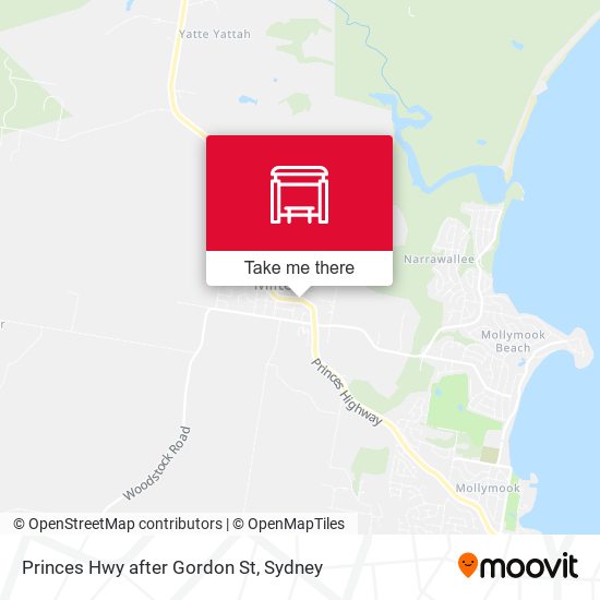 Princes Hwy after Gordon St map