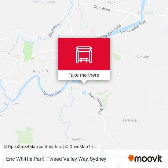 Eric Whittle Park, Tweed Valley Way map