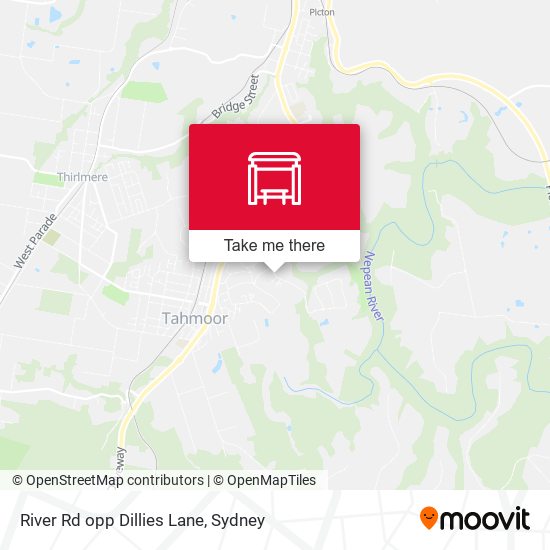 River Rd opp Dillies Lane map