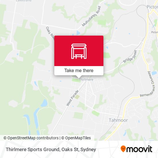 Thirlmere Sports Ground, Oaks St map
