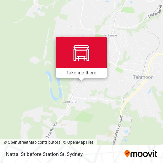 Nattai St before Station St map