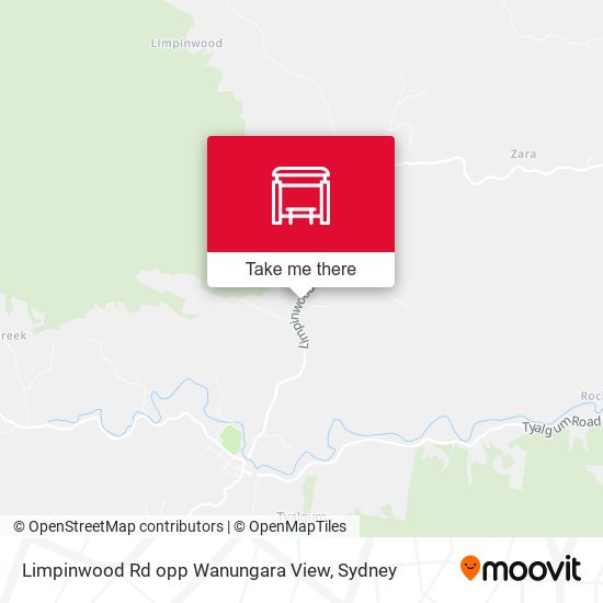 Limpinwood Rd opp Wanungara View map