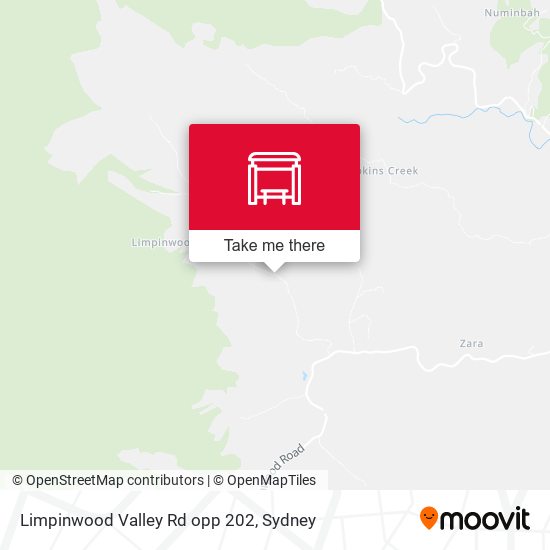 Limpinwood Valley Rd opp 202 map