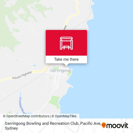 Gerringong Bowling and Recreation Club, Pacific Ave map