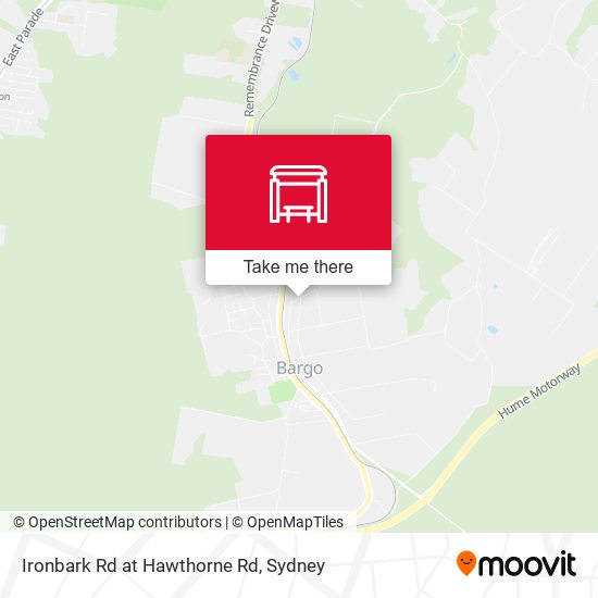 Ironbark Rd at Hawthorne Rd map