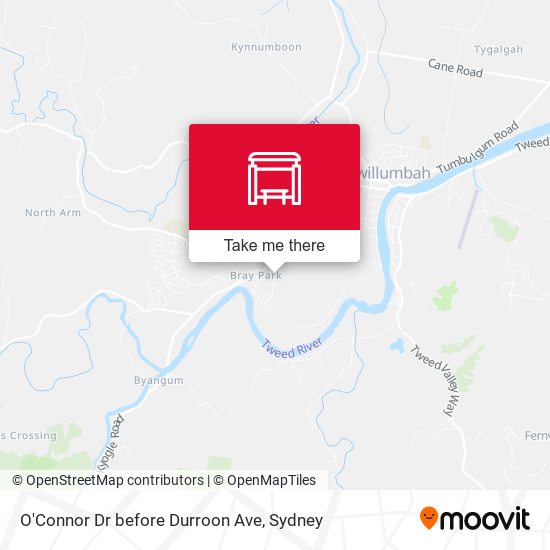 O'Connor Dr before Durroon Ave map