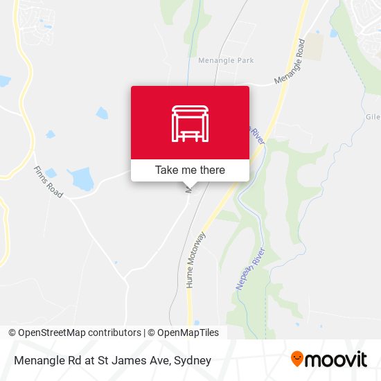 Menangle Rd at St James Ave map