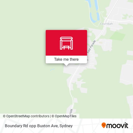 Boundary Rd opp Buxton Ave map