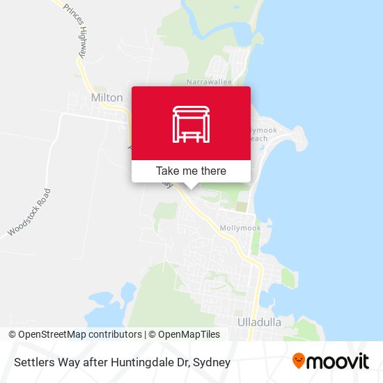 Settlers Way after Huntingdale Dr map