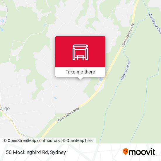 50 Mockingbird Rd map