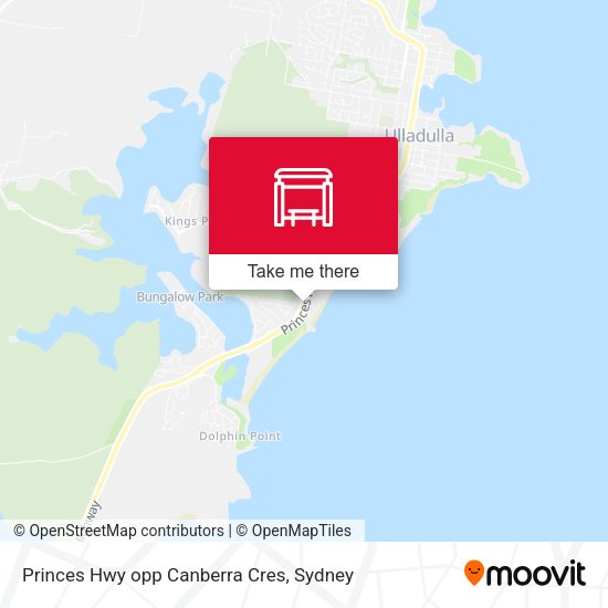 Princes Hwy opp Canberra Cres map