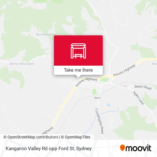 Kangaroo Valley Rd opp Ford St map