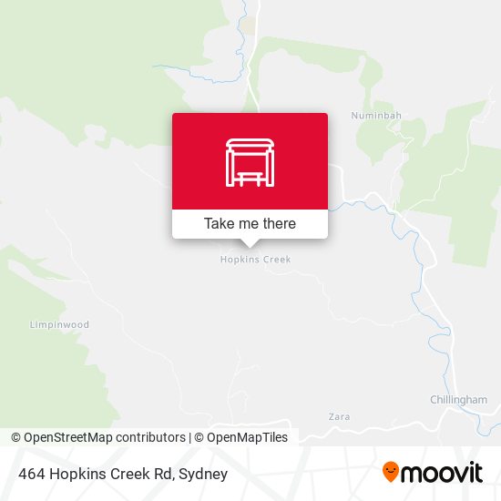464 Hopkins Creek Rd map