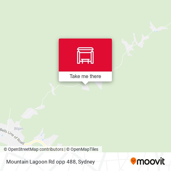 Mountain Lagoon Rd opp 488 map