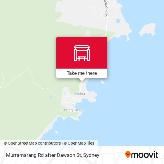 Murramarang Rd after Dawson St map