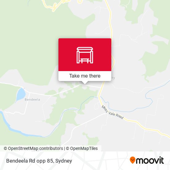 Bendeela Rd opp 85 map