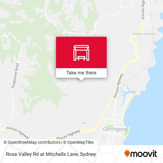 Rose Valley Rd at Mitchells Lane map