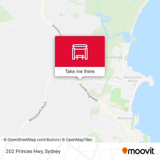 202 Princes Hwy map