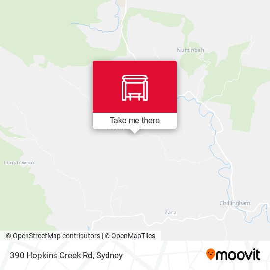 390 Hopkins Creek Rd map