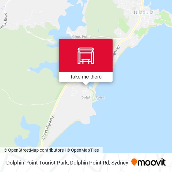 Dolphin Point Tourist Park, Dolphin Point Rd map