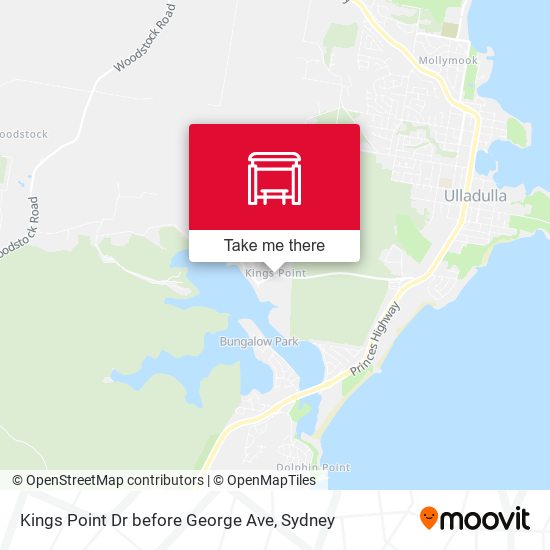 Kings Point Dr before George Ave map