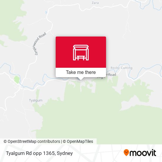 Tyalgum Rd opp 1365 map