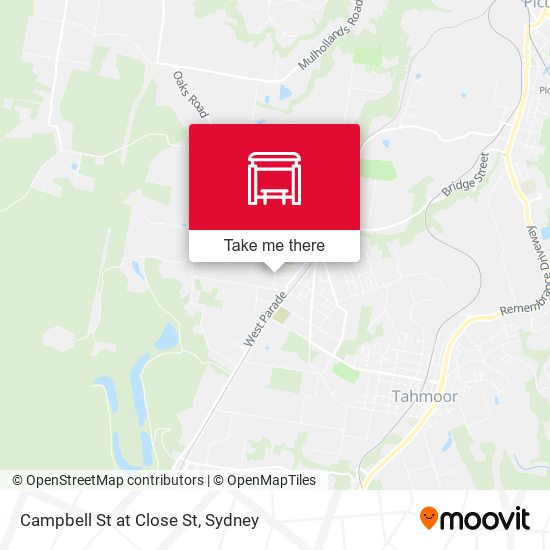 Campbell St at Close St map