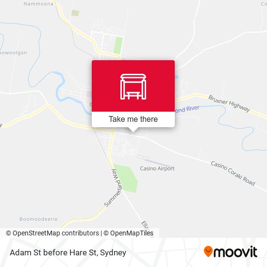 Adam St before Hare St map
