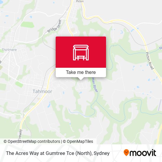 The Acres Way at Gumtree Tce (North) map